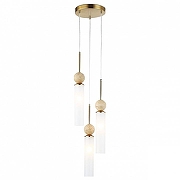 Подвесной светильник Ambrella Light LH LH53257 цвет плафона/подвески Белый, цвет арматуры Латунь