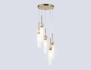 Подвесной светильник Ambrella Light LH LH53259 цвет плафона/подвески Белый, цвет арматуры Латунь-1