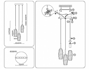 Подвесной светильник Ambrella Light LH LH55210 цвет плафона/подвески Прозрачный, цвет арматуры Латунь-6