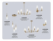 Подвесной светильник Ambrella Light LH LH55210 цвет плафона/подвески Прозрачный, цвет арматуры Латунь-2