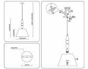 Подвесной светильник Ambrella Light LH LH75250 цвет плафона/подвески Белый, цвет арматуры Никель-7