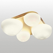 Накладной светильник Lussole Moore LSP-8990 цвет плафона/подвески Белый, цвет арматуры Золото