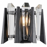 Накладной светильник Lussole Nueces LSP-6056 цвет плафона/подвески Прозрачный, Хром, цвет арматуры Черный