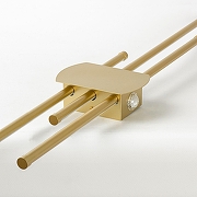 Накладной светильник Lussole Hardeman LSP-7396 цвет плафона/подвески Белый, Золото, цвет арматуры Золото-1