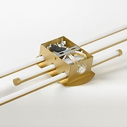 Накладной светильник Lussole Hardeman LSP-7396 цвет плафона/подвески Белый, Золото, цвет арматуры Золото-3