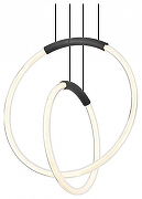 Подвесной светильник Lussole Lancaster LSP-7445 цвет плафона/подвески Белый, цвет арматуры Черный