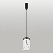 Подвесной светильник Lussole Smith LSP-7472 цвет плафона/подвески Прозрачный, цвет арматуры Черный-2