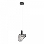 Подвесной светильник Lussole LSP-7508 цвет плафона/подвески Серый, цвет арматуры Черный-1