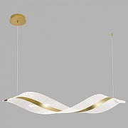 Подвесной светильник Lussole LSP-7512 цвет плафона/подвески Прозрачный, цвет арматуры Золото