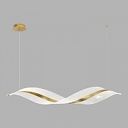 Подвесной светильник Lussole LSP-7512 цвет плафона/подвески Прозрачный, цвет арматуры Золото-1