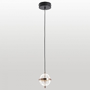 Подвесной светильник Lussole LSP-7513 цвет плафона/подвески Прозрачный, цвет арматуры Золото