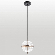 Подвесной светильник Lussole LSP-7514 цвет плафона/подвески Прозрачный, цвет арматуры Золото