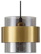 Подвесной светильник Lussole Mitchel LSP-8994 цвет плафона/подвески Бронза, Серый, цвет арматуры Черный