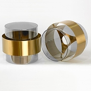 Подвесной светильник Lussole Mitchel LSP-8995 цвет плафона/подвески Бронза, Серый, цвет арматуры Черный-1