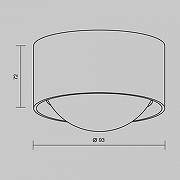 Накладной светильник Maytoni Lumina O498CL-L15B3K цвет плафона/подвески черный, цвет арматуры черный-7