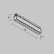 Накладной светильник Maytoni Points O-TR02-2-S-12WB3K цвет плафона/подвески черный, цвет арматуры черный-9