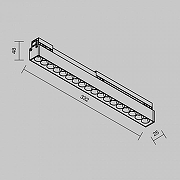 Накладной светильник Maytoni Points O-TR02-2-S-18WB4K цвет плафона/подвески черный, цвет арматуры черный-8