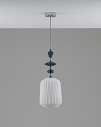 Подвесной светильник Moderli Charm V11173-1P цвет плафона/подвески Белый, цвет арматуры Зеленый, Хром-3
