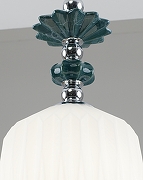 Подвесной светильник Moderli Charm V11173-1P цвет плафона/подвески Белый, цвет арматуры Зеленый, Хром-6
