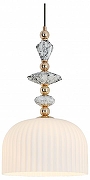 Подвесной светильник Moderli Charm V11175-1P цвет плафона/подвески Белый, цвет арматуры Белый, Золото, Черный