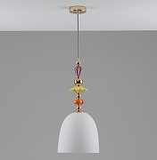 Подвесной светильник Moderli Charm V11179-1P цвет плафона/подвески Белый, цвет арматуры Желтый, Золото, Фиолетовый, Оранжевый-3