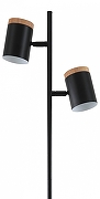 Торшер Moderli Asheswood V11287-2F цвет плафона/подвески Коричневый, Черный, цвет арматуры Черный-1