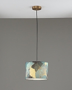 Подвесной светильник Moderli Gingko V11510-1P цвет плафона/подвески Синий, цвет арматуры Золото, Черный-4