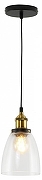 Подвесной светильник Moderli Single V11517-1P цвет плафона/подвески Прозрачный, цвет арматуры Золото, Черный-1