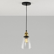 Подвесной светильник Moderli Single V11517-1P цвет плафона/подвески Прозрачный, цвет арматуры Золото, Черный-2