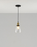 Подвесной светильник Moderli Single V11517-1P цвет плафона/подвески Прозрачный, цвет арматуры Золото, Черный-5