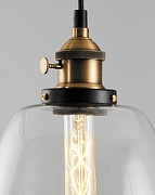 Подвесной светильник Moderli Suvo V11518-1P цвет плафона/подвески Прозрачный, цвет арматуры Золото, Черный-6