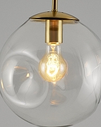 Подвесной светильник Moderli Amo V11519-1P цвет плафона/подвески Прозрачный, цвет арматуры Золото, Черный-6