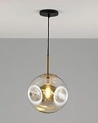 Подвесной светильник Moderli Amo V11520-1P цвет плафона/подвески Коричневый, цвет арматуры Золото, Черный-4