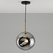Подвесной светильник Moderli Amo V11521-1P цвет плафона/подвески Светло-серый, цвет арматуры Золото, Черный-2