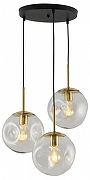 Подвесной светильник Moderli Amo V11522-3P цвет плафона/подвески Прозрачный, цвет арматуры Золото, Черный