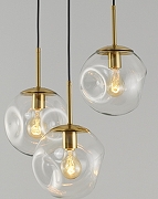 Подвесной светильник Moderli Amo V11522-3P цвет плафона/подвески Прозрачный, цвет арматуры Золото, Черный-5