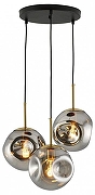 Подвесной светильник Moderli Amo V11524-3P цвет плафона/подвески Светло-серый, цвет арматуры Золото, Черный