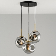 Подвесной светильник Moderli Amo V11524-3P цвет плафона/подвески Светло-серый, цвет арматуры Золото, Черный-2