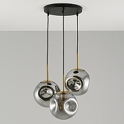 Подвесной светильник Moderli Amo V11524-3P цвет плафона/подвески Светло-серый, цвет арматуры Золото, Черный-3