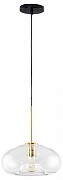 Подвесной светильник Moderli Laura V11528-1P цвет плафона/подвески Прозрачный, цвет арматуры Золото, Черный-1