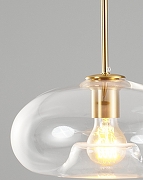 Подвесной светильник Moderli Laura V11528-1P цвет плафона/подвески Прозрачный, цвет арматуры Золото, Черный-6