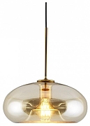 Подвесной светильник Moderli Laura V11529-1P цвет плафона/подвески Коричневый, цвет арматуры Золото, Черный