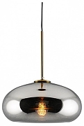 Подвесной светильник Moderli Laura V11530-1P цвет плафона/подвески Светло-серый, цвет арматуры Золото, Черный