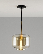 Подвесной светильник Moderli Teen V11532-1P цвет плафона/подвески Коричневый, цвет арматуры Золото, Черный-4