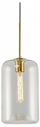 Подвесной светильник Moderli Scrum V11534-1P цвет плафона/подвески Прозрачный, цвет арматуры Золото, Черный