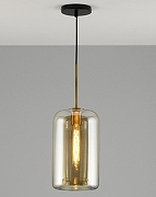 Подвесной светильник Moderli Scrum V11535-1P цвет плафона/подвески Коричневый, цвет арматуры Золото, Черный-4