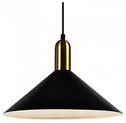 Подвесной светильник Moderli Forli V11551-1P цвет плафона/подвески Белый, Черный, цвет арматуры Золото, Черный
