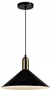 Подвесной светильник Moderli Forli V11551-1P цвет плафона/подвески Белый, Черный, цвет арматуры Золото, Черный-1