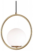 Подвесной светильник Moderli Barocco V11577-1P цвет плафона/подвески Белый, Опал, цвет арматуры Золото