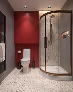 Душевой уголок DIWO Псков 90х90 профиль Хром стекло прозрачное-4